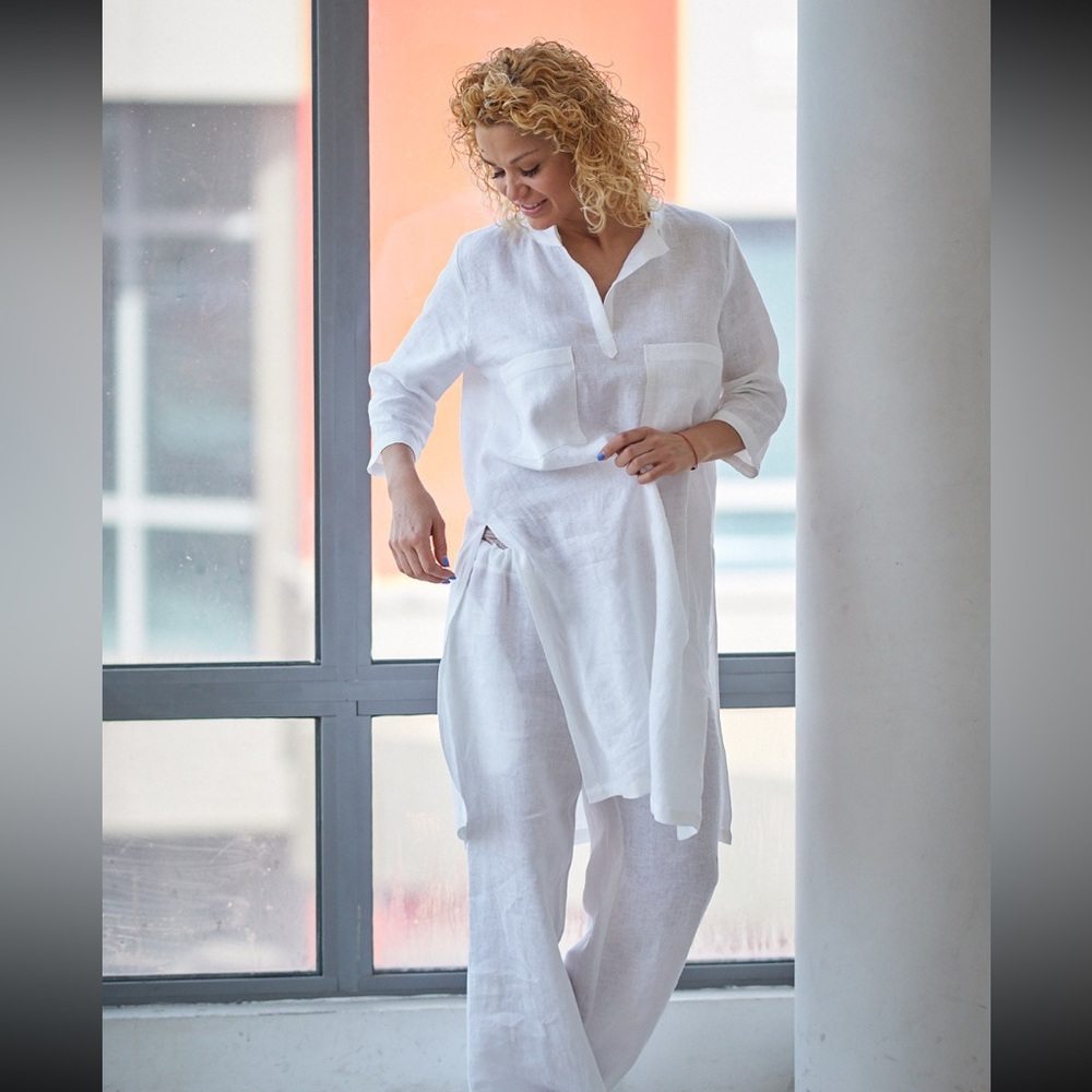 Irish Linen white tunic